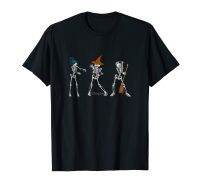 Witch Bones Halloween Party Gift Idea Skull Dancing Skeleton Tshirt