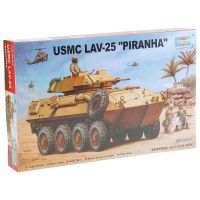 ทรัมเป็ตเตอร์00349 1/35 USMC LAV-25ไฟปิรันย่ารถหุ้มเกราะเด็กของเล่นชุดประกอบโมเดลประกอบพลาสติก