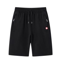 ‼️Ready Stock‼️M-6XL Mens cotton knitted zipper shorts pants printed sports casual shorts summer loose style trendy beach pants seluar Pendek Lelaki seluar Pendek