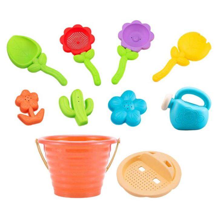 beach-sand-toys-10-pcs-cartoon-sand-toys-for-kids-summer-sand-bucket-and-shovels-set-sand-molds-sandbox-toys-travel-sand-toys-for-beach-backyard-everyone