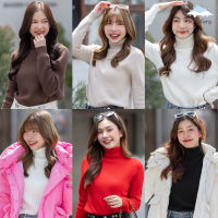 [ Anastasia Turtleneck ] 6 สี I​ เสื้อไหมพรมคอเต่า เสื้อคอเต่าบุขน เสื้อบุขน เสื้อคอเต่า