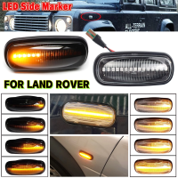 2ชิ้นล็อตกระพริบ LED ไฟเลี้ยวด้านข้างไฟเลี้ยวสำหรับ Land Rover Discovery 2 1999-2004 Defernder Freelander 1 2002-2005