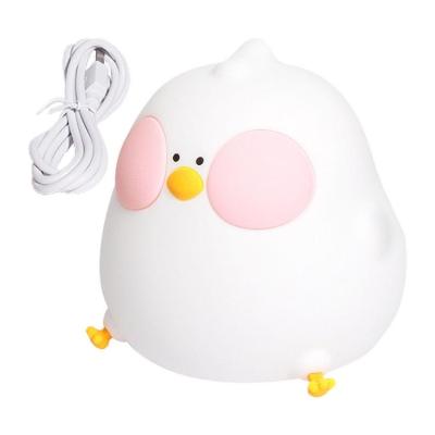 Chicken Night Light 7 Colors Nursery Light Night Lamp Toddler Night Lights Soft Silicone LED Lamp With Touch Sensor Nursery Light For Teenager current