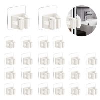 24PC Mop Organizer Broom Holder Self-adhesive Hooks Wall Mounted Rack Brush Hanger Hook Kitchen Bathroom Strong Hooks