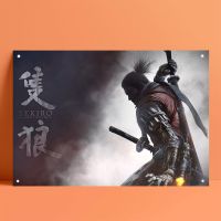 Ready Stock PC PS4 Switch Game Sekiro Shadows Die Twice Poster Tin Painting Tin Sign Metal Sign Wall Decoration