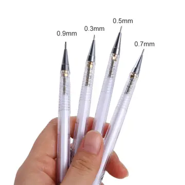 free ship 48pcs/box 0.7mm clear auto pencil with eraser mechanical pencils  automatic pencils school stationery propelling pencil - AliExpress