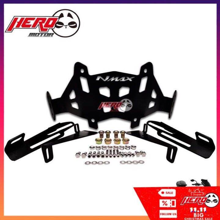 ♙NMAX 2020 V2 WINDSHIELD AND SIDE MIRROR BRACKET ADJUSTABLE♜ Lazada PH