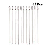 10Pcs 304 Stainless Steel Food Picks Reusable Cylinder Shaped Fruit Forks tail Picks Dinner Party BBQ Dessert Picks