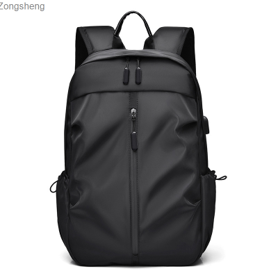 กระเป๋าเป้ผู้ชาย2020ใหม่กระเป๋าคอมพิวเตอร์ลำลองธุรกิจ Usb ชาร์จได้กระเป๋านักเรียนเดินทาง Zongsheng