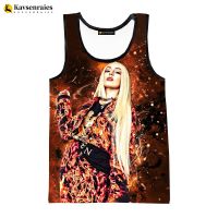 2023 3D Digital Printing Tank Tops Ava Max Men Vest - 2023 New 3d Printed Vest Men/women Summer Fashion Oversized Casual Tops