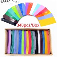 340pcs 18650 Battery Wrap PVC Heat Shrink Tubing Precut Multiple Color Lion Battery Film Tape Shrinking Tube Battery Protection Cable Management