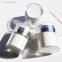 15/30/50g Airless Pump Jars Empty Refillable Bottles Travel Face Cream Lotion Cosmetic Container Plastic Empty Makeup Jar Box