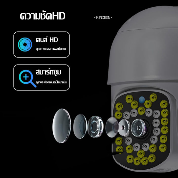 กล้องวงจรปิด-กล้องวงจรปิดไร้สาย-1080p-wifi-กลางแจ้งกล้องรักษาความปลอดภัย-กันน้ำ-ควบคุมระยะไกล-เทคโนโลยีอินฟราเรด-กล้องหมุนได้-360