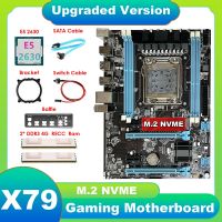 X79 Motherboard+E5 2630 CPU+2XDDR3 4G RECC RAM+SATA Cable+Switch Cable+Baffle+Bracket LGA2011 M.2 NVME Gigabit LAN