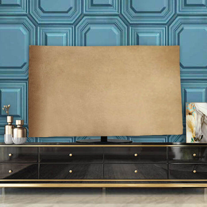 Fabric LCD dust cover desktop velvet TV cover 55 inch cover hanging 43