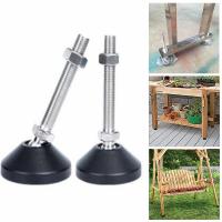 New Adjustable Leg Thread Type Adjustable Levelling Feet Swivel Base Articulating Leveling Legs Furniture Support Leg M8 M10 M12 Furniture Protectors