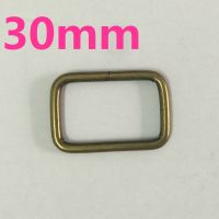 (10 pieces/lot) 30mm Vintage Metal Rectangle Belt Ribbon Buckle Strap Adjuster Bags mountaineering backpack accessories. Belts