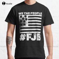 เสื้อยืดคอกลมแขนลำลองขาสั้นพิมพ์ลายแฟชั่นแนวคลาสสิกแนวกรันจ์ Fjb Pro