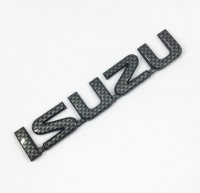 โลโก้ตัวอักษร งานพลาสติก อีซูซุ ลายคาร์บอน Carbon Fiber ISUZU DMAX  Logo Car Side Rear Emblem Sticker Badge Decal