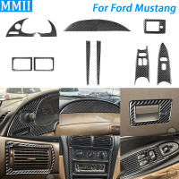 สำหรับ Ford Mustang 1996-03คาร์บอนไฟเบอร์ Air Outlet Window Lift Co-Pilot กล่องเก็บแผง Dashboard Trim ภายในรถสติกเกอร์