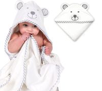 Panda Bamboo Hooded Baby Towel Soft Hooded Cute With Bear Ears Works Perfect For Baby Registry &amp; Gift Natural Towel