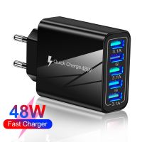 3.1A 5 USB Fast Charge Quick Charger 3.0 Universal Wall For iPhone 13 12 Pro Max Samsung Mobile Phone Chargers Fast Charging Wall Chargers