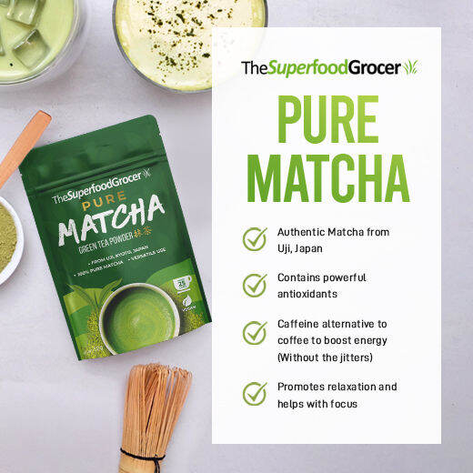 HOT ZHIBU The Superfood Grocer 100 Pure Japanese Uji Matcha Green Tea