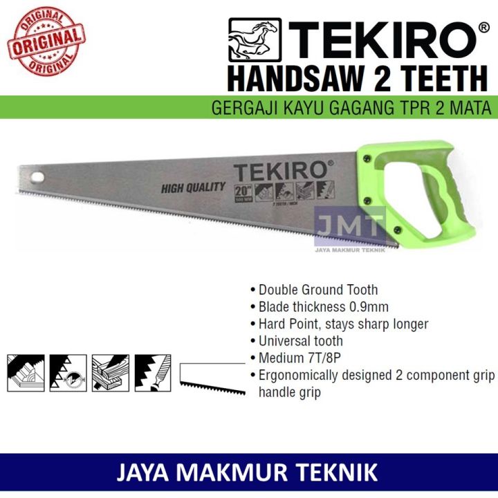 Tekiro Gergaji Kayu Tangan Gagang Tpr 2 Mata 18 20 Inch Lazada Indonesia