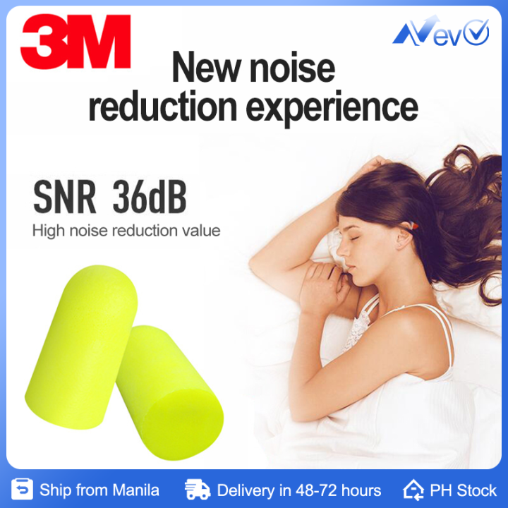 3M Noise Reduction Foam Earplugs Can Be Reused. Super Sound Insulation