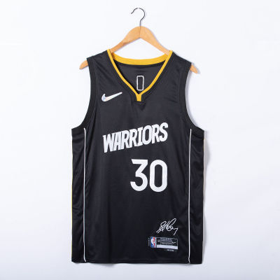 Ready Stock New Arrival Hot Sale 2022 Mens Golden State Warriorss Stephenn Curry 75Th Anniversary MVP Edition Swingman Jersey - Black