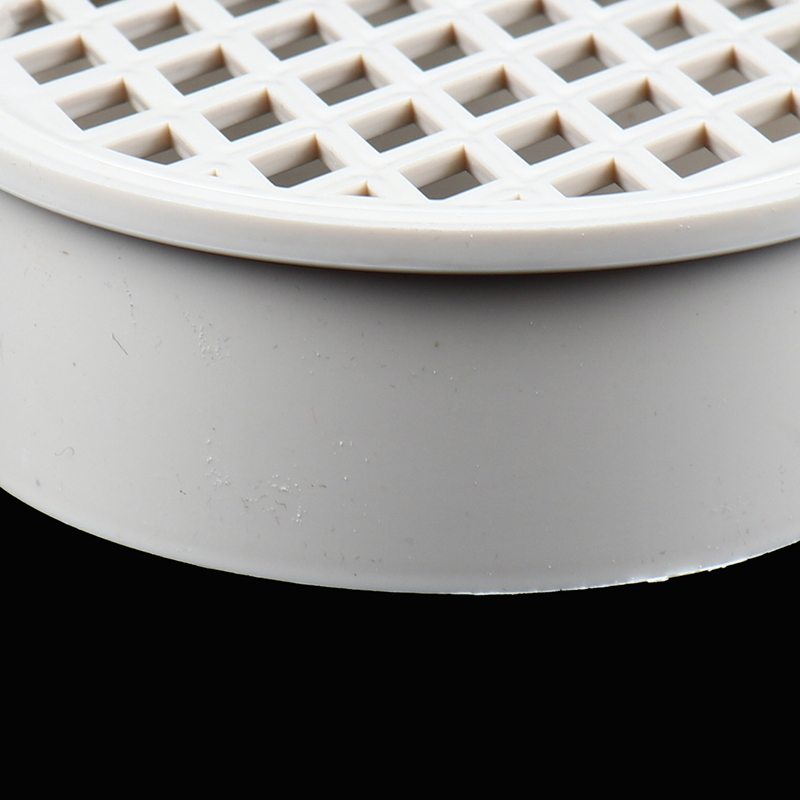 Insert Type Simple Floor Drain PVC 50-200 Round Pipe end cap Filter Net air vent 