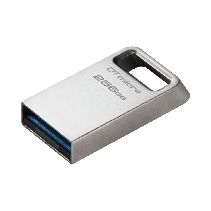 kingston-256gb-datatraveler-micro-200mb-s-usb-3-2-gen-1-สีเงิน-ประกันสินค้า-5-ปี