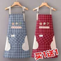 Waterproof and oil on the new kitchen apron cuff up womens fashion han edition neck may adjust the straps corset hands