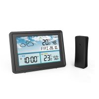 Wireless Digital Weather Station Color LCD Display Frost Point Calendar (B)EU Plug