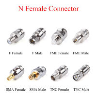 1Pcs RF Coaxial Connector N หญิง N SMA TNC FME F ปลั๊กชาย /N SMA TNC FME F หญิงแจ็คอะแดปเตอร์ใช้สำหรับทีวี Repeater เสาอากาศกันน้ำ