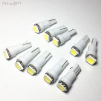 100pcs T5 led white blue red yellow green indicator Light Car Dashboard Instrument Light Bulb 37 73 SMD 5050 Auto LED Lamp 12V