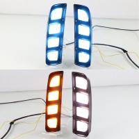 1Pair DRL Led Daytime Running Lights Yellow Turn Signal Lamp Waterproof For Honda Civic Type R 2018 2019 2020 2021