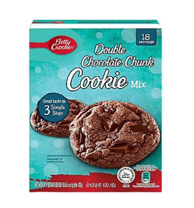Betty crocker double chocolate chunk cookie mix 430g lazada ph