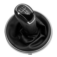 【YY】For Fabia 2 II Roomster 2006-2010 Car Styling Accessories 56 Speed Gear Shift Knob Lever Stick Gaiter Boot Cover Case