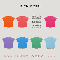 PREORDER - EVERYDAY APPARELS  Picnic tee 02 เสื้อผ้าผู้หญิง เสื้อยืดใส่สบายผ้านิ่ม