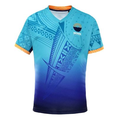 Pasifika Sleeves [hot]2023 Quick Short Jersey Moana Home Clothing Rugby Drying Shirt Oversized Mens New Summer
