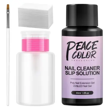 Nail Brush Cleaning Solution Cleaner 120ml & UV&LED GEL CLEANSER