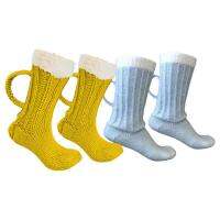 Beer Mug Socks Warm Thermal Socks Cute Mid Tube Winter Supplies Funny Sweater Socks For Teenagers Adults capable