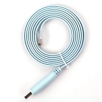 1 Pcs Light Blue 1.8M USB to RJ45 Cable USB to RS232 Serial Cable USB to RJ45 CAT5 Console Adapter Cable Cord for Cisco-Routers