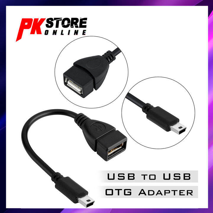 MINI USB OTG CABLE USB MINI B (5 PIN) TO USB A FEMALE Lazada
