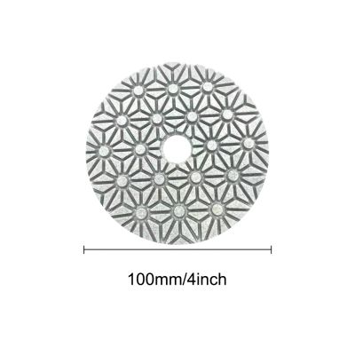 Stone Polisher Disc 4 Inch High Speed Countertop Dry Polishing Sanding Pads Resin Abrasive Wheel Number 1