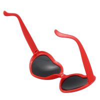 4X Fashion Cute Retro Love Heart Shape Lolita Sunglasses Fancy Dress Party HOT - Red