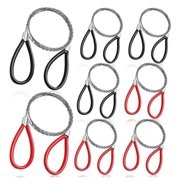 8Pcs PVC Pipe Cable Saw Stainless Steel Wire Saw PVC Pipe Cutter Hand