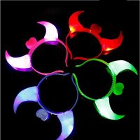 10pcs/lot LED Flashing Glasses Light Up Claw Headband Bar Night Club New Year Decorations Glow Party Supplies Christmas