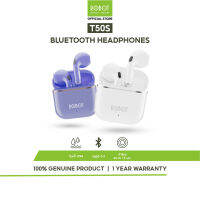 [อัพเกรดใหม่] ROBOT รุ่น T50S/GT2 หูฟังบลูทูธ Wireless Bluetooth Earphone Airbuds Bluetooth 5.3 หูฟังไร้สาย หูฟัง พร้อมไมค์ กันน้ำ/กันเหงื่อระดับ IPX4 ประกัน 1 ปี